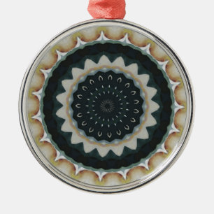 Calla Lily Mandala Metal Ornament