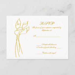 Calla Lily mariage rsvp