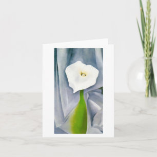 Calla Lily on Grey by Georgia O'Keeffe,  Card