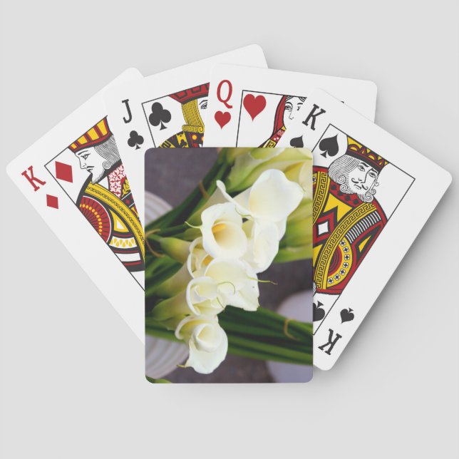 calla lily playing cards (Back)