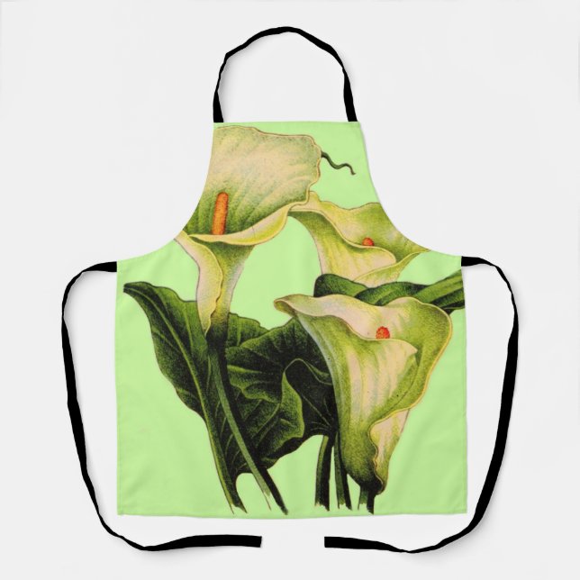 calla lily print apron (Front)