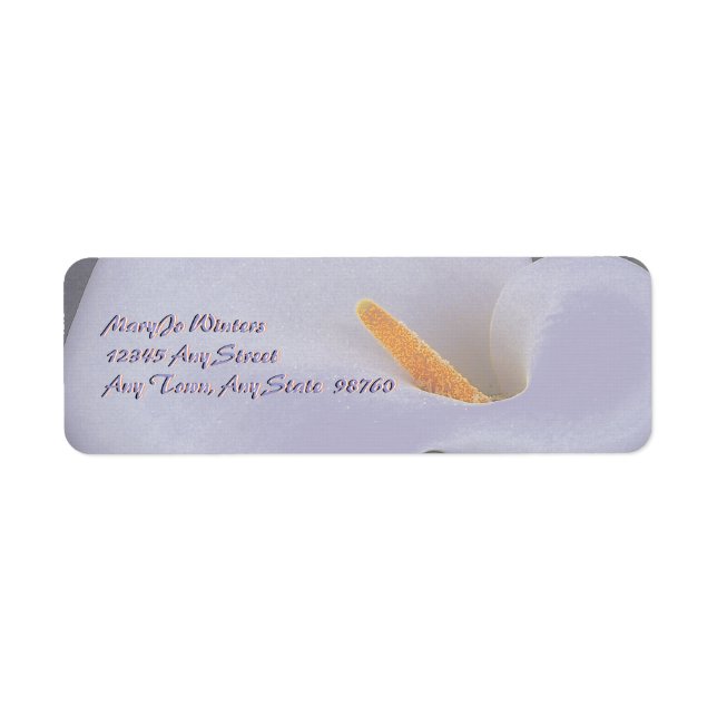 Calla Lily Return Address Labels (Front)