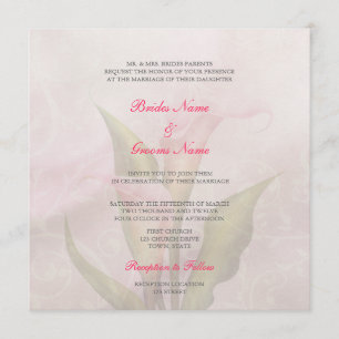 Calla Lily Rose 2 Faire-part de mariage