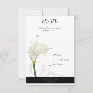 Calla Lily RSVP Card