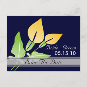 Calla Lily Save The Date Postcards
