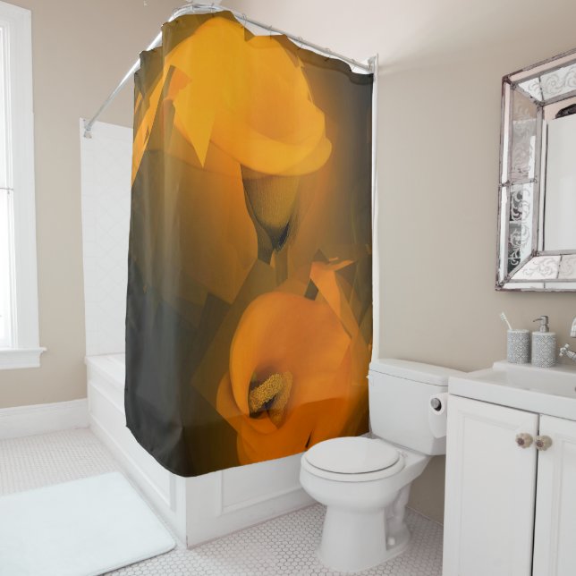 Calla Lily Warm Yellow Cubist Effect (In Situ)