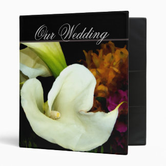 Calla lily Wedding Planner Binder