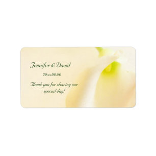 Calla Lily Wedding Thank You Label