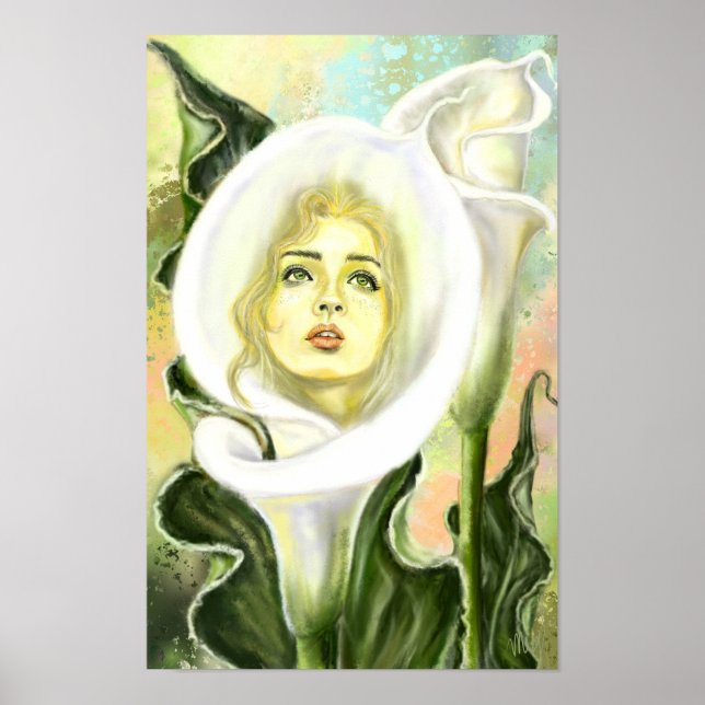 Calla Lily Woman Poster (Front)
