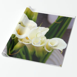 calla lily wrapping paper