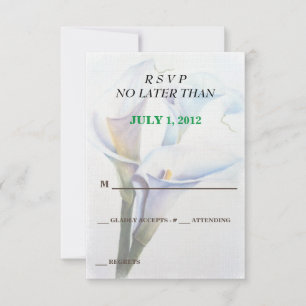 CALLA LIT DES CARTES RSVP PERSONNALISABLES