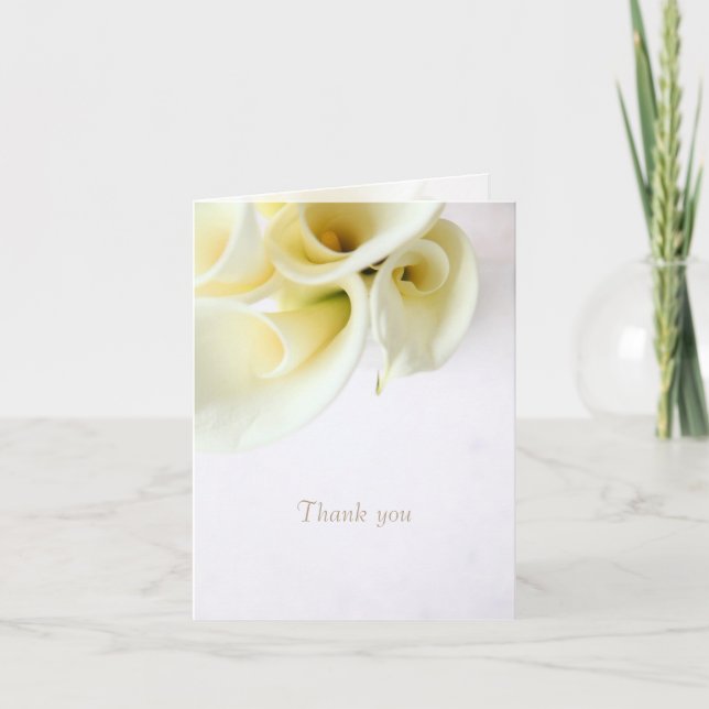 Calla lys avec espace texte merci (Devant)