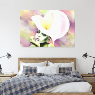 Calla Woman Canvas Print