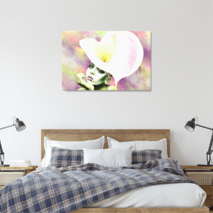 Calla Woman Canvas Print