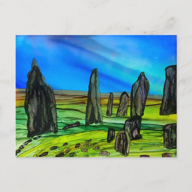 Callanish standing stones  postcard (Front)