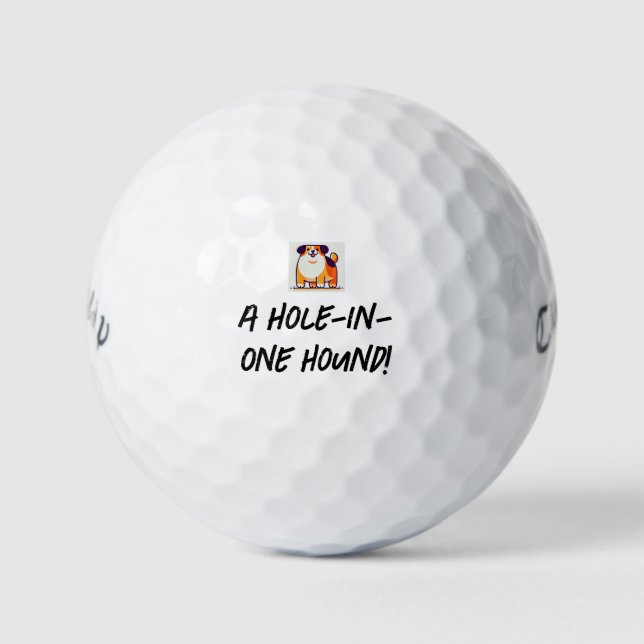 Callaway Cute Dog balles de golf à portée limitée (Devant)