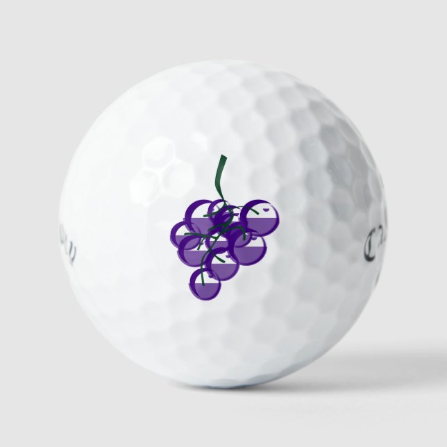 Callaway Supersoft 12 pack custom golf balls GRAPE (Front)