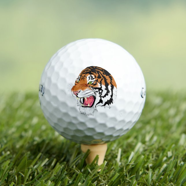 Callaway Supersoft balles de golf tiger rugir (T-shirt Insitu)