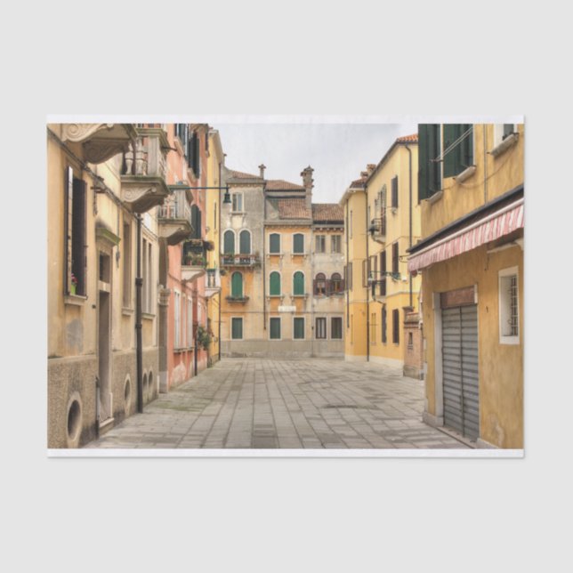 Calle Del Montello, Venice Italy Tissue Paper (Front)