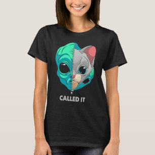 Called It Alien Cat Pastel Goth Kitten Astronaut S T-Shirt