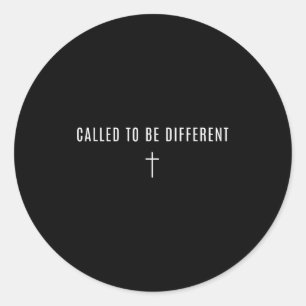 Called To Be Different - Minimalist Christian  Classic Round Sticker