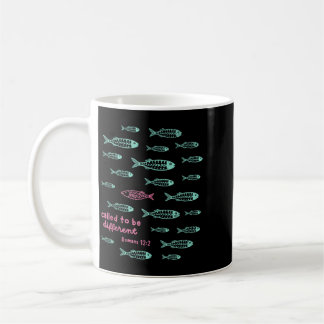Called To Be Different Romans 12_2 Christian Fish Coffee Mug