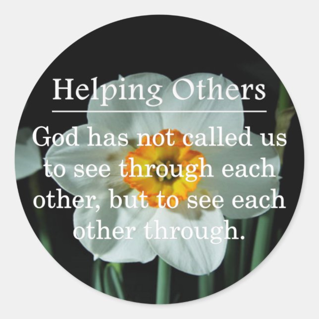 Called to Help Others Classic Round Sticker (Front)