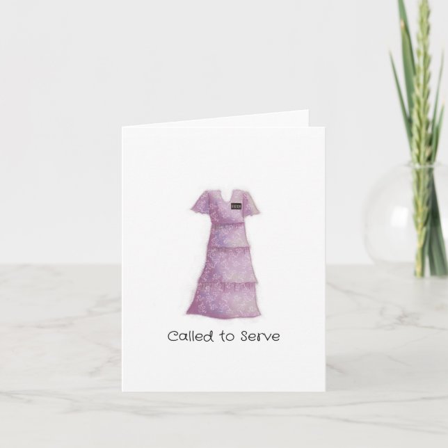 Called to Serve Missionary Greeting Card (Front)