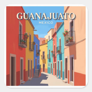 Callejón de los Suspiros Guanajuato Mexico Square Sticker
