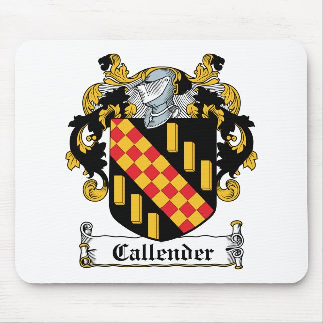 Callender Family Crest Mouse Pad (Front)