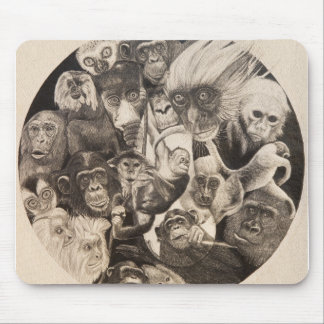 Calley Monkey Mandala Mouse Pad