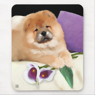 CALLIE heARTdog chow mousepad