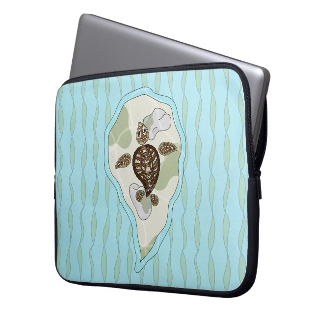 Callie the Sea Turtle Laptop Sleeve (Front Left)