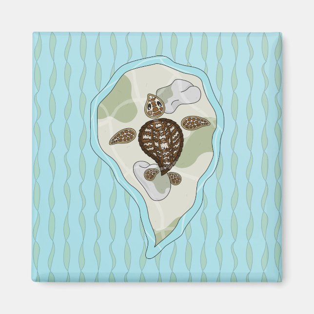 Callie the Sea Turtle Magnet (Front)