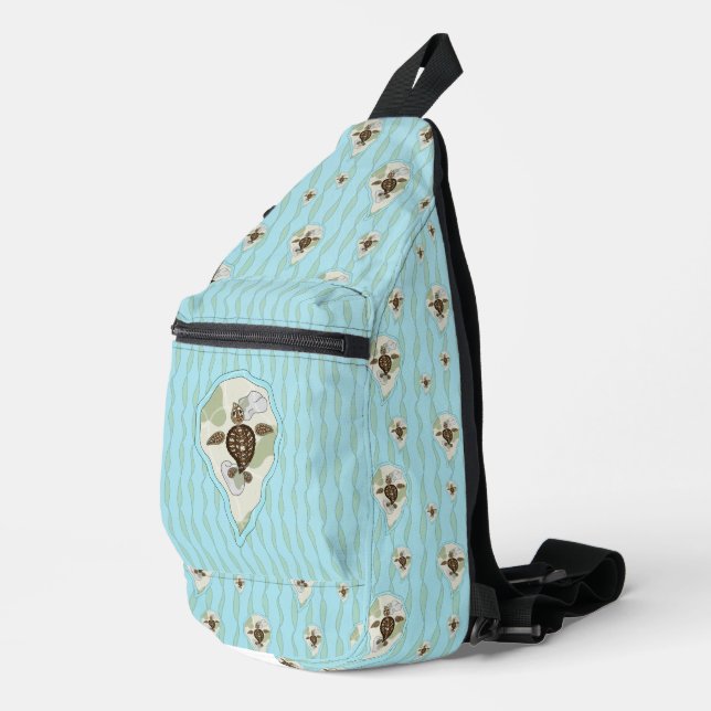 Callie the Sea Turtle Sling Bag (Right Corner)