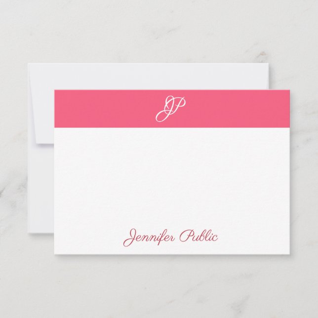 Calligraphed Monogram Name Elegant Colours Templat Card (Front)