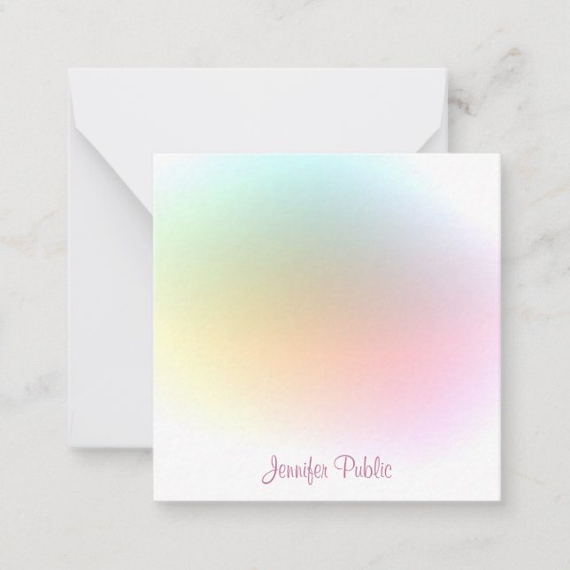 Calligraphed Script Trendy Colourful Template (Front)