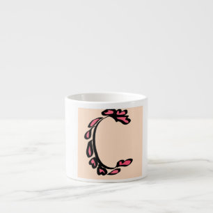 Calligraphic art letter C Espresso Cup