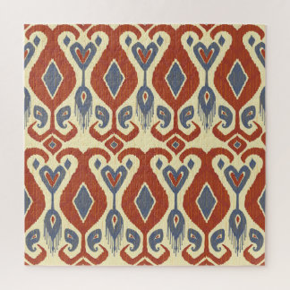 Calligraphic Brush Stroke: Vintage Seamless Jigsaw Puzzle