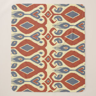 Calligraphic Brush Stroke: Vintage Seamless Sherpa Blanket