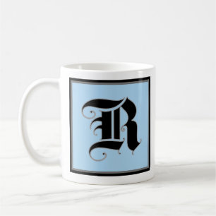 Calligraphic Capital Letter R Coffee Mug