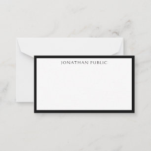 Calligraphic Typed Trendy Classic Simple Design Card