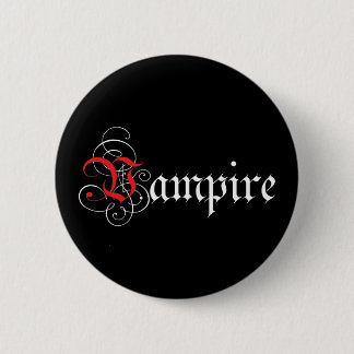 Calligraphic  Vampire 2 Inch Round Button