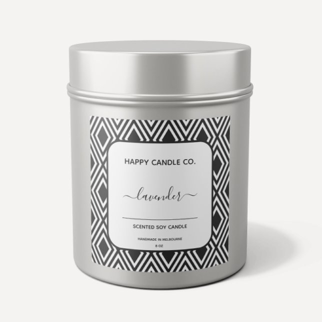 Calligraphie artisanale noir et blanc Étiquettes (Créateur téléchargé)