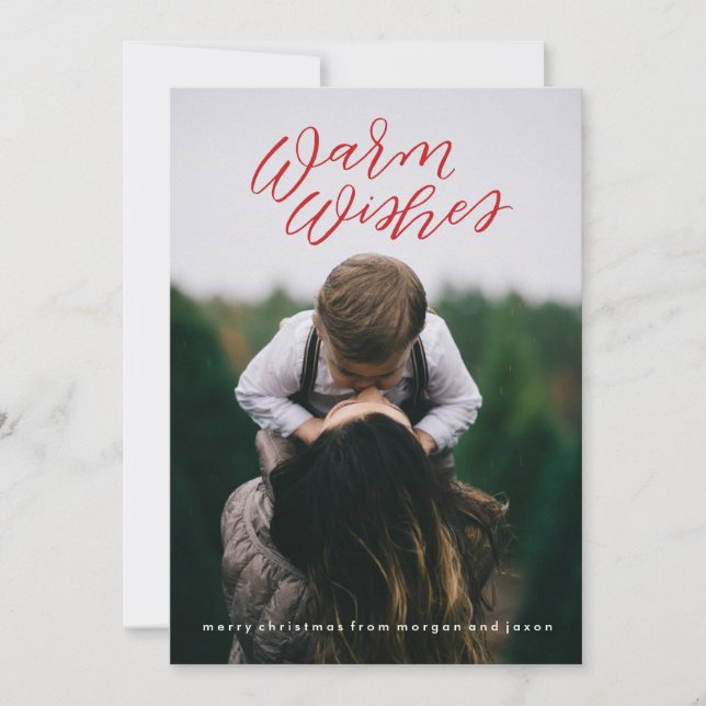 Calligraphie Carte photo de vacances (Devant)