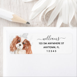 Calligraphie Cavalier King Charles Spaniel Chien