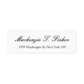Calligraphie classique Élégante Plaque blanche sim