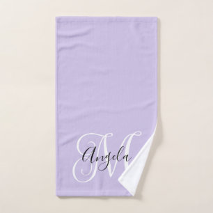 Calligraphie de fille Monogramme Lavande pâle