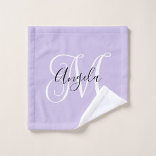 Calligraphie de fille Monogramme Lavande pâle