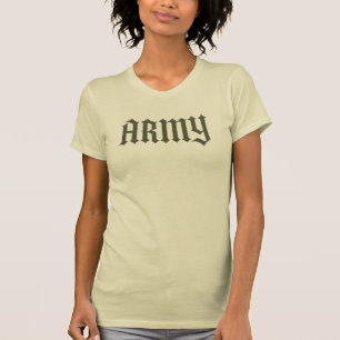 Calligraphie de l'ARMÉE gravée T-shirt militaire